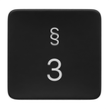 MacBook Replacement Key 3 / § – Keycap for MacBook Air & Pro 2019–2026 (German QWERTZ)