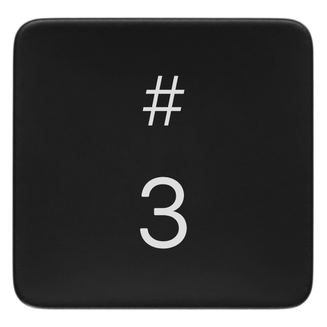 MacBook Replacement Key 3 / # – Keycap for MacBook Air & Pro 2019–2026 (US ANSI)