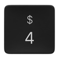 MacBook Replacement Key 4 / $ – Keycap for MacBook Air & Pro 2019–2026 (DE / UK / US)
