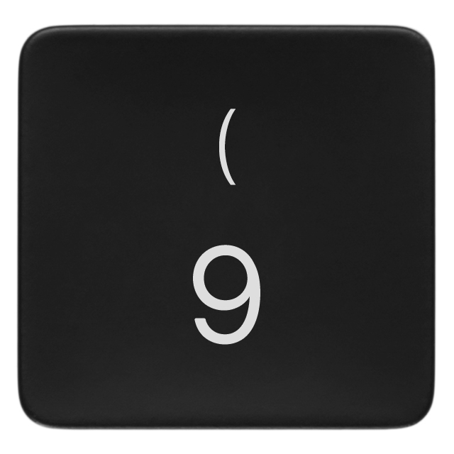 MacBook Replacement Key 9 / ( – Keycap for MacBook Air & Pro 2019–2026 (US ANSI)