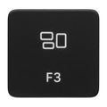 MacBook Replacement Key F3 – Keycap for MacBook Pro 2021–2026 (DE / UK / US)